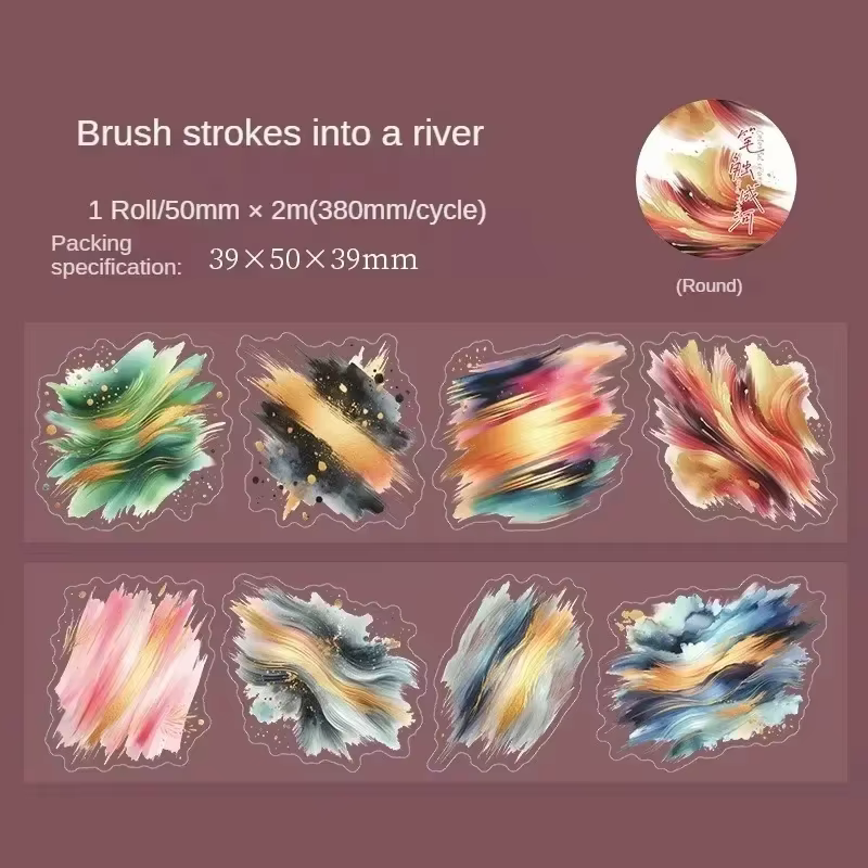 Rouleau de ruban adhésif en l'horloge coloré pour scrapbooking