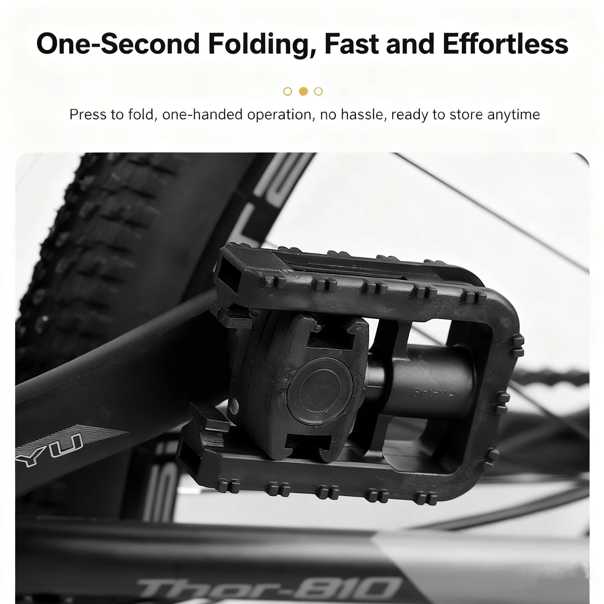 Pédales de plate-forme de vélo antidérapantes, pied de lit avec réflecteur, accessoires d'équitation pour vélo pliant, véhicule électrique