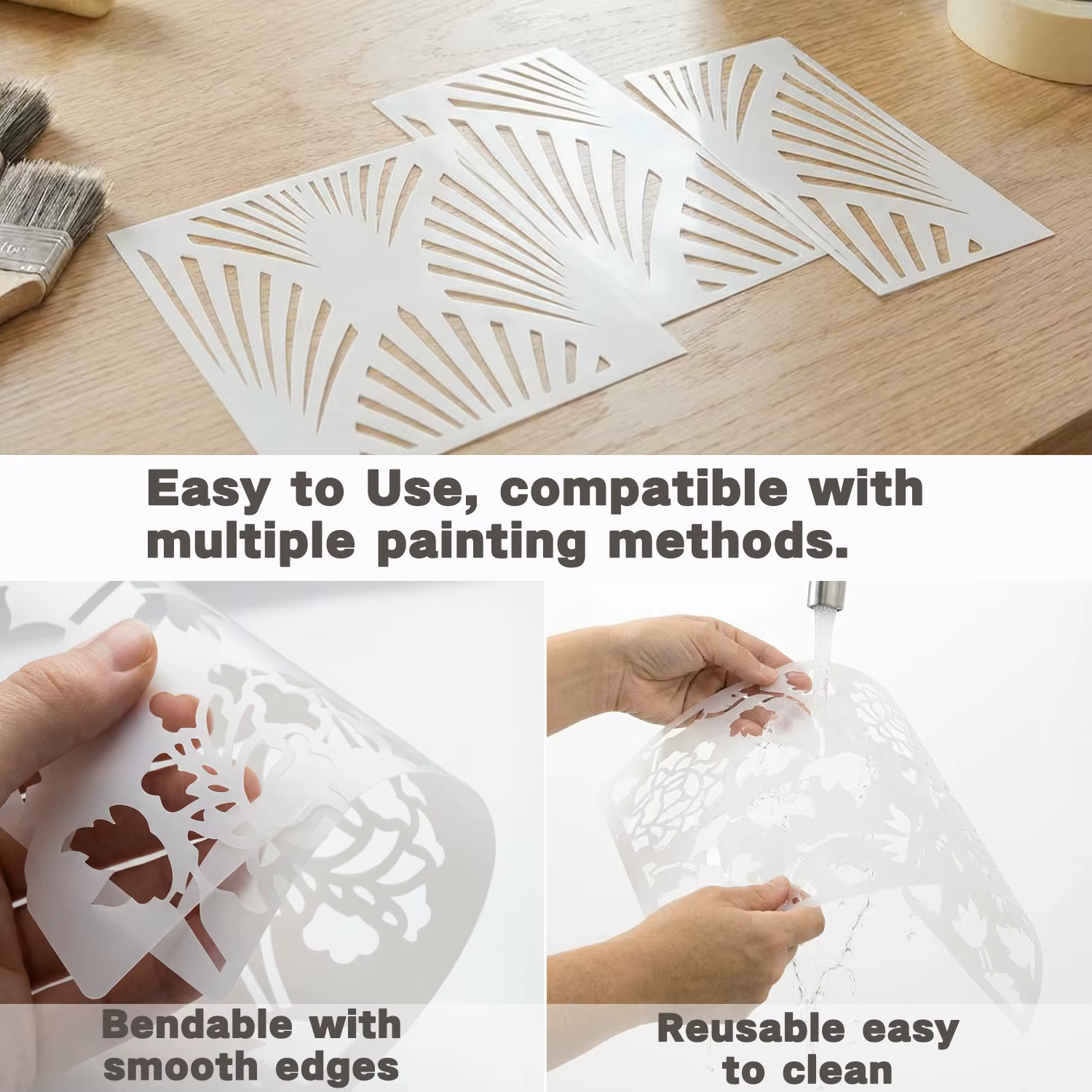Pochoir mural pour peinture 30cm-70cm