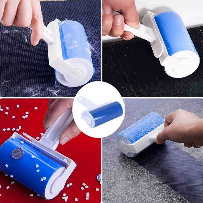 Vêtements lavables rouleau collant réutilisable Portable maison propre épilateur pour animaux de compagnie rouleau collant tapis lit canapé collecteur de poussière
