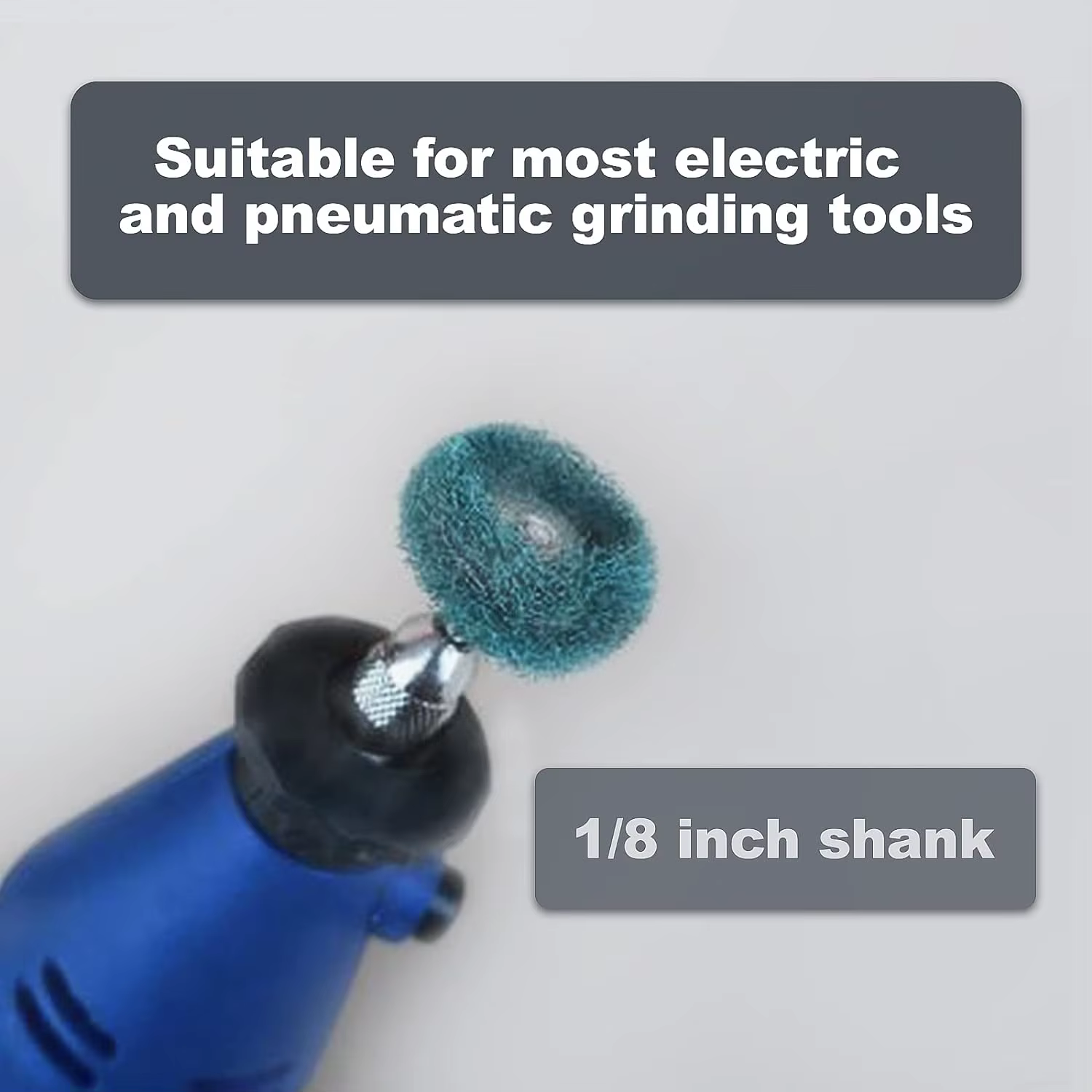 20 pièces de têtes abrasives de polissage et de ponçage pour outils rotatifs Dremel et accessoires de perceuse