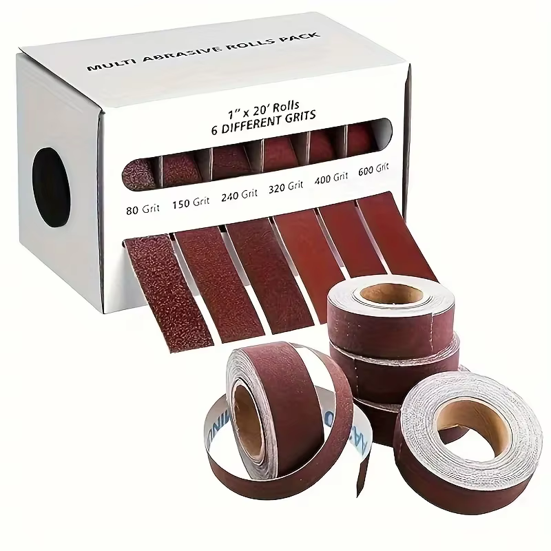Rouleau de Papier de Verre Extensible de 6 Mètres et 25mm