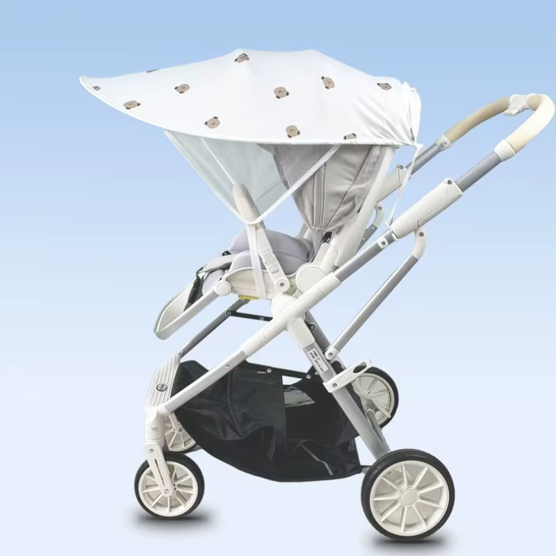 Auvent universel pour poussette de bébé, protection UV, protection solaire, pare-soleil de dessin animé, auvent extensible, accessoires de poussette pour nouveau-né, été