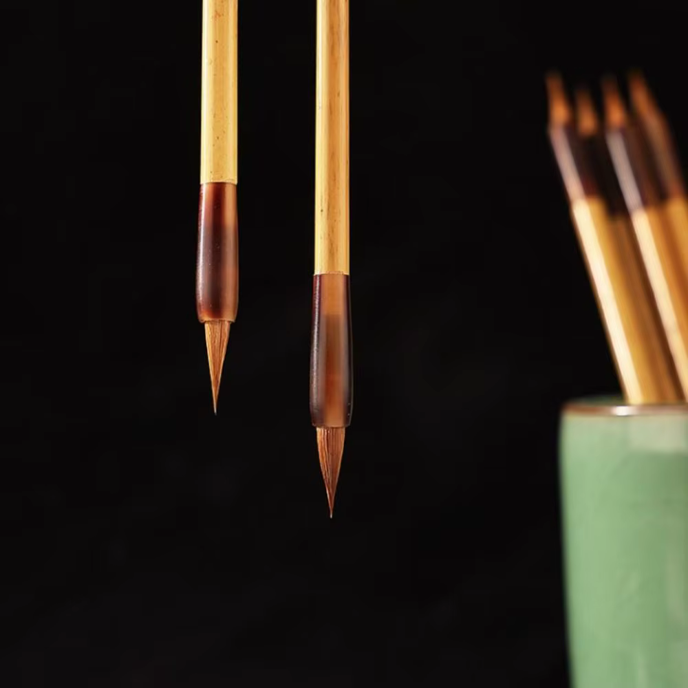 Pinceau de calligraphie chinoise à l'huile