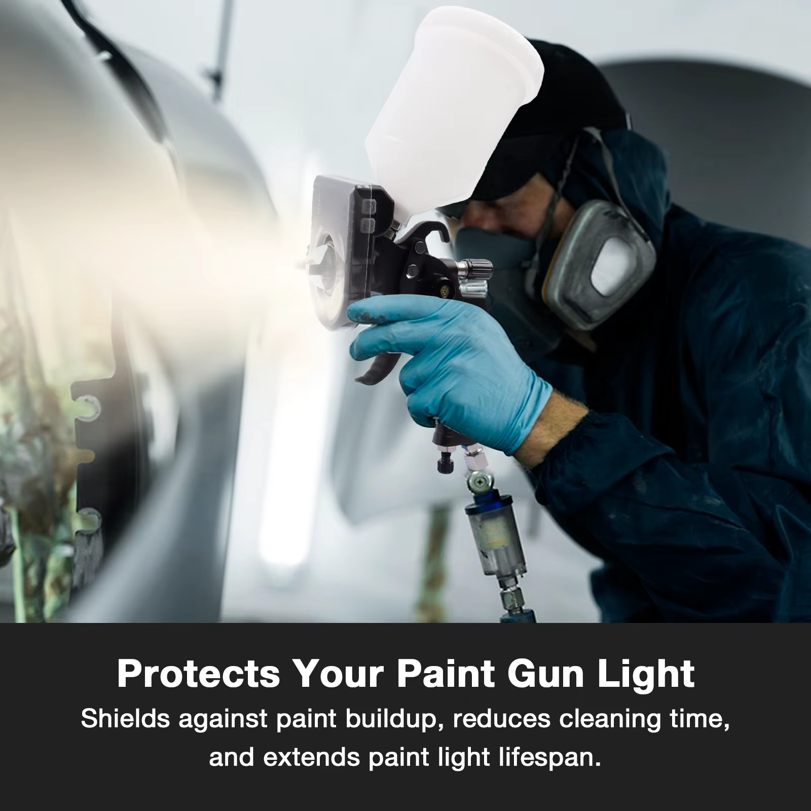 Couvercle de protection amélioré pour lampe de peinture sans fil