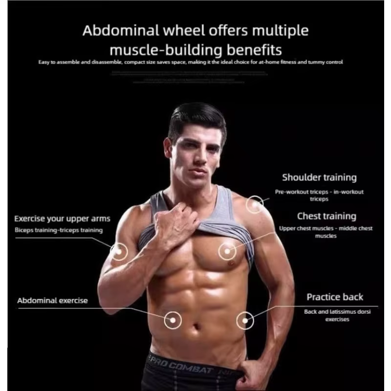 Roue abdominale silencieuse et antidérapante - Équipement d'exercice abdominal de qualité supérieure pour la maison, idéal pour hommes et femmes pour renforcer le tronc et les abdominaux