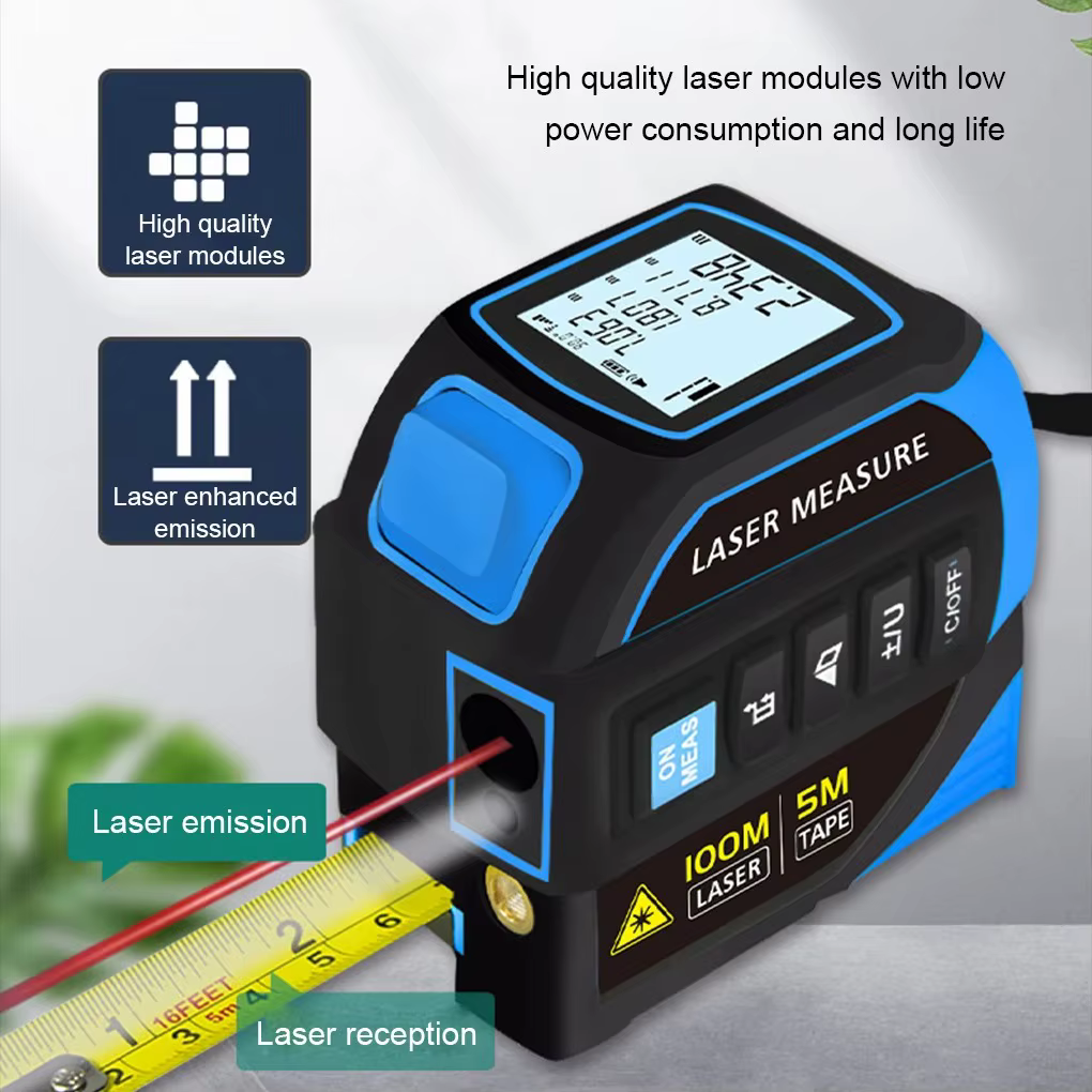 Ruban à mesurer Laser Portable 4 en 1