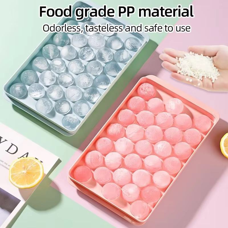33 glace Boll Hockey PP moule congelé whisky balle Popsicle glaçon plateau boîte sucette faisant cadeaux outils de cuisine accessoires