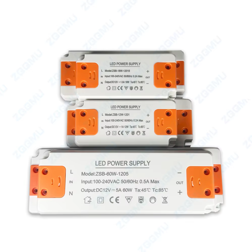 Alimentation LED 120W 60W 36W 24W 18W 12W 1A 2A 3A 5A 10A pour bandes LED 12V CC, adaptateur d'éclairage étanche