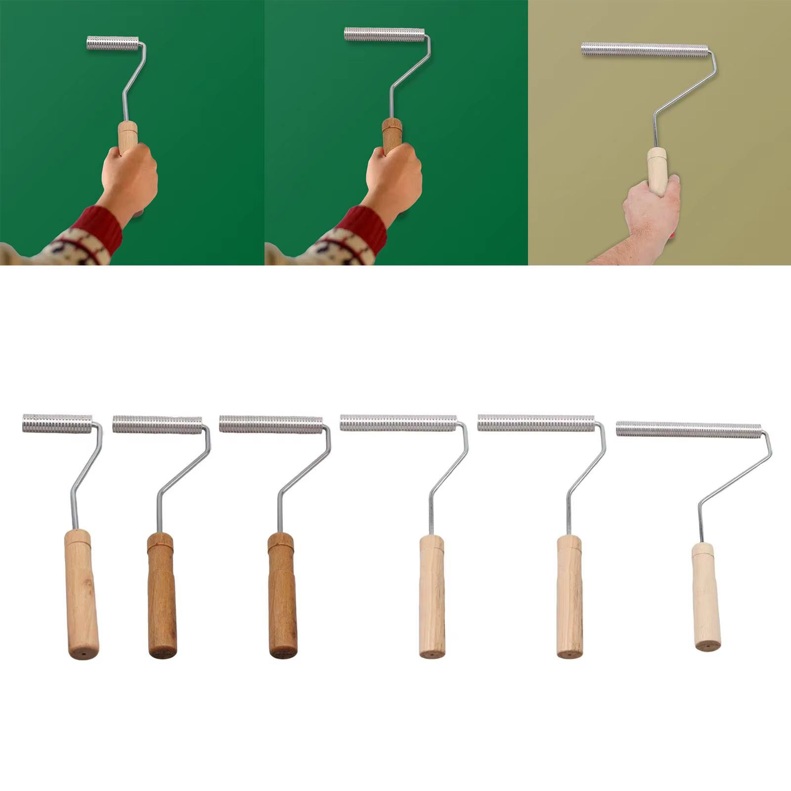 Kit d'outils de rouleau de peinture de stratification d'outil de palette de bulle de fibre de verre 3 pièces Kit