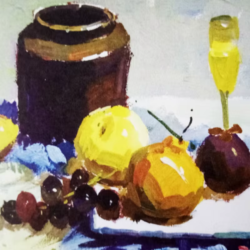 Gouache Painting Technique Tutorial Book Children Adult Hand Painted Sketch Drawing Teaching Material