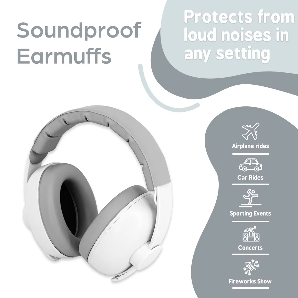 Protège-oreilles anti-bruit pour bébé, protection auditive pour nourrissons et tout-petits