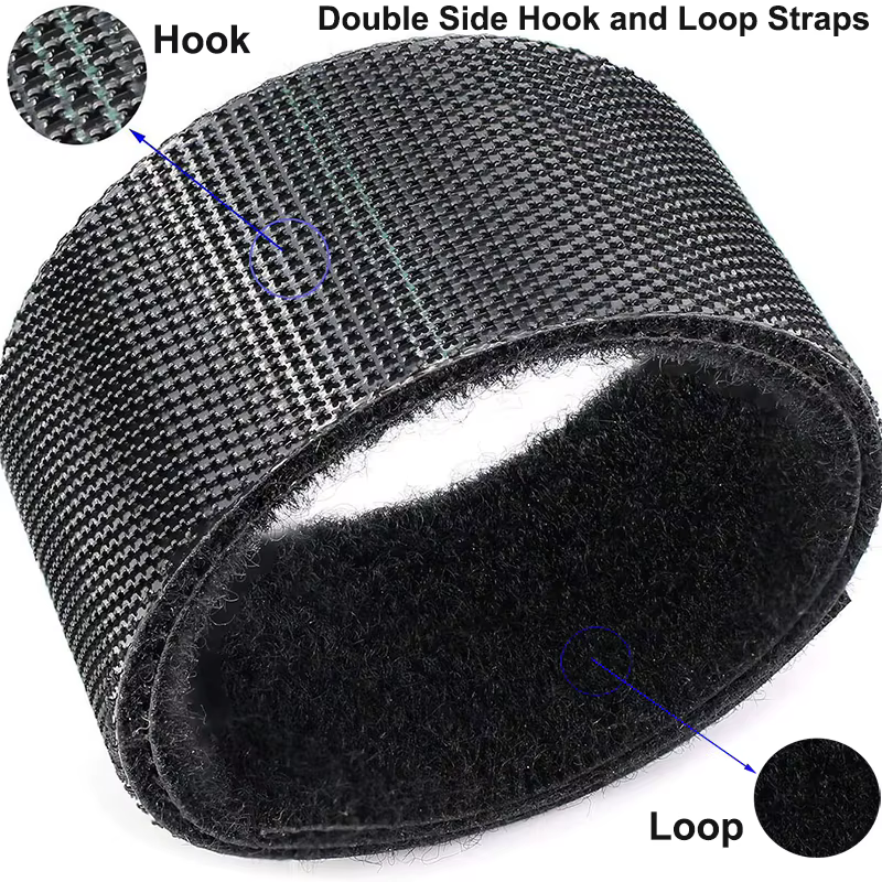 5 M/rouleau 10/15/20/25/30/50mm ruban de fixation réutilisable attaches de câble Double face crochet rouleau
