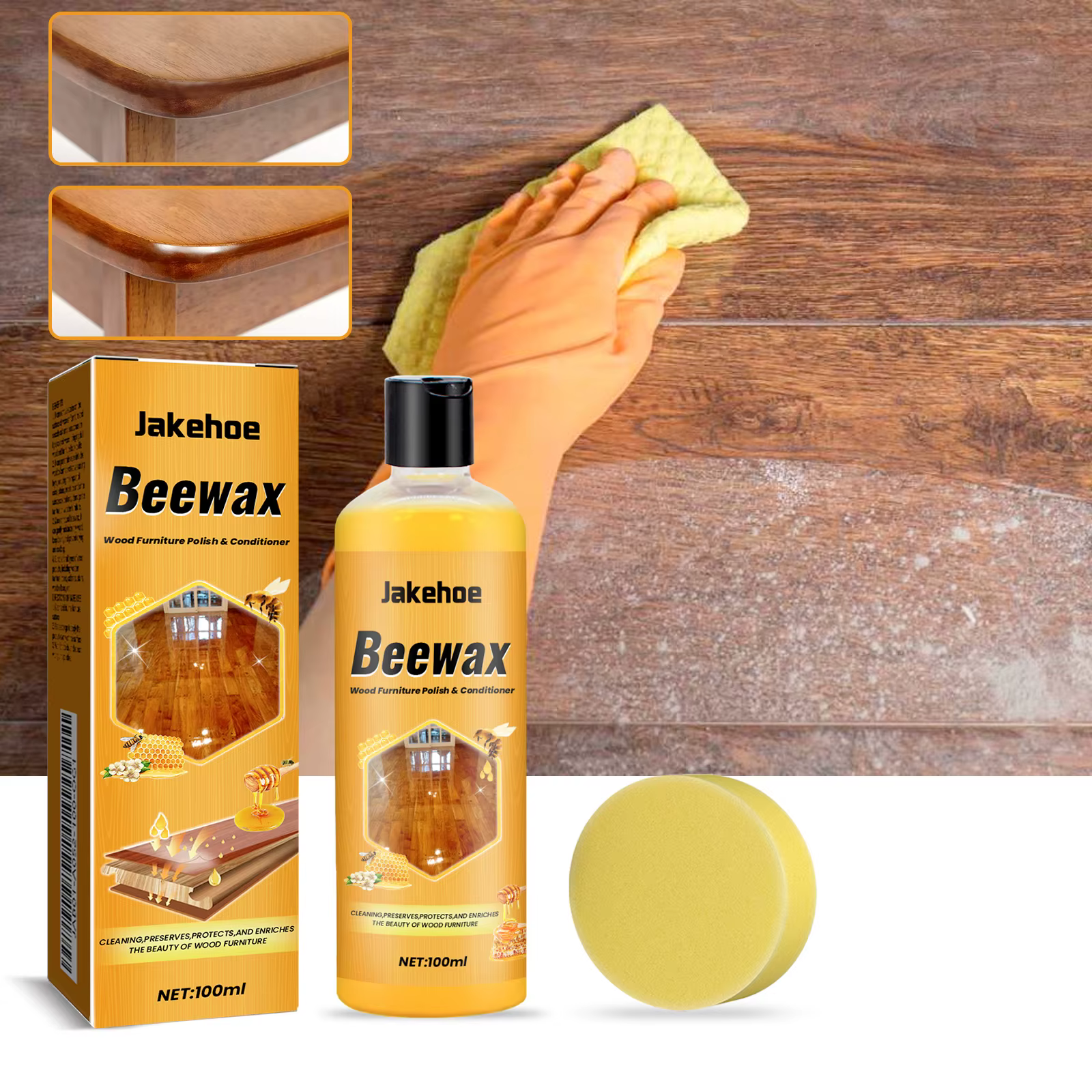 Nettoyant pour sols; Cire de protection et d'entretien pour parquets domestiques