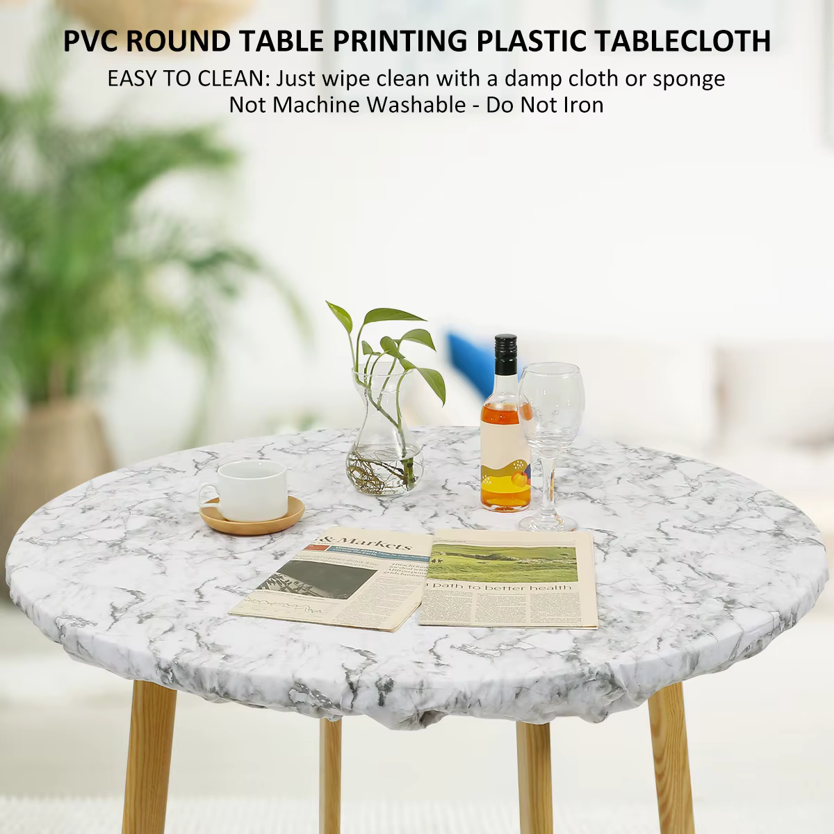 Nappe ronde en PVC imperméable à l'huile