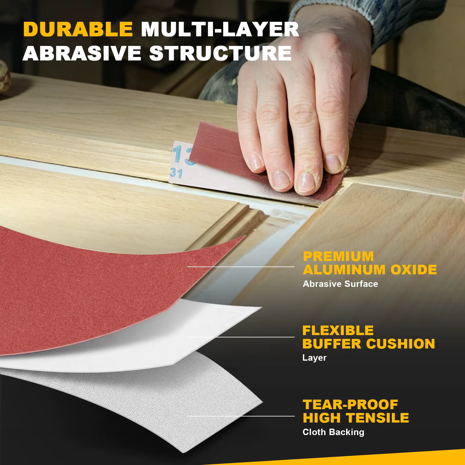 Rouleau de papier abrasif en distributeur