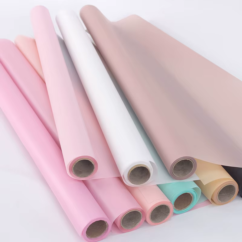 Rouleau de papier d'emballage de fleurs, papier translucide imperméable, ruban coréen pour bricolage, fournitures d'emballage de fleurs, 22,8 pouces x 11yd