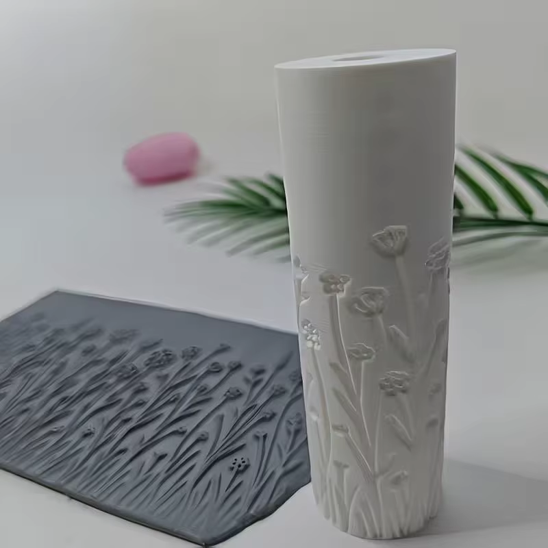 1 rouleau texturé Grassland Breeze – Outil haute précision pour l'argile et la poterie