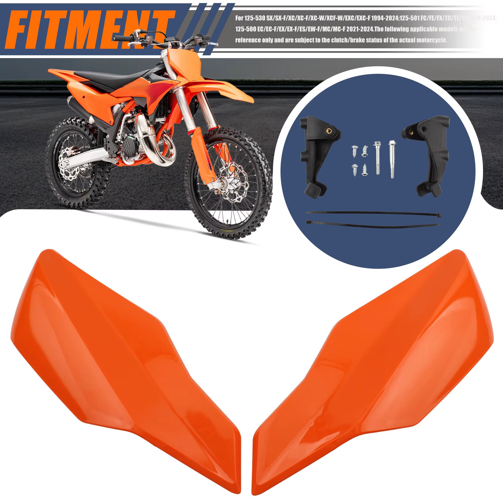 Protection des mains pour moto KTM, housse coupe-vent 300 EXC SXF XCF XCW EXCF 125-500 Enduro Dirt Bike, Protection du guidon de Motocross