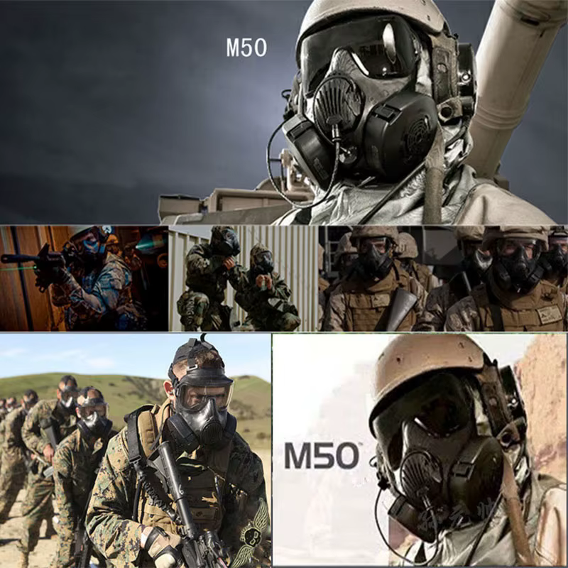 Masque respiratoire tactique de Protection masque à gaz complet pour Airsoft tir chasse équitation en plein air CS jeu Cosplay Protection