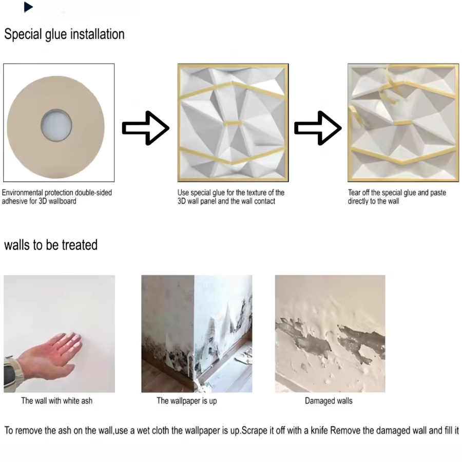 Panneaux muraux texturés 3D pour décoration murale intérieure