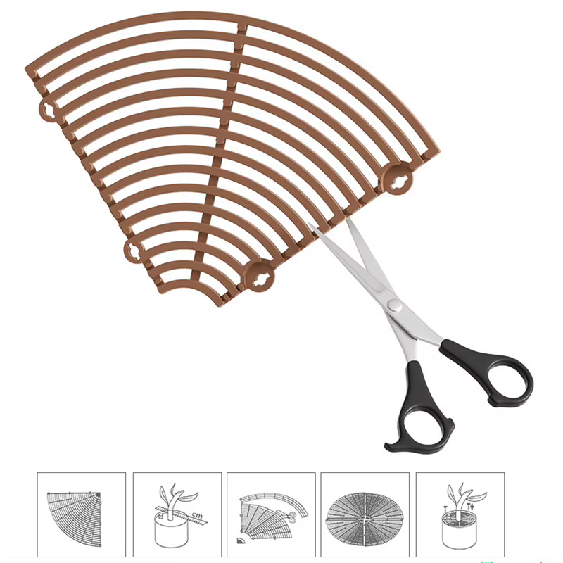 Protection de Sol pour Pot de Plantes avec Grille, Couverture de Pot de Fleur, Sécurité pour Bébé, Souris, Repousse les Chats, Jardin, Ménage, N64.