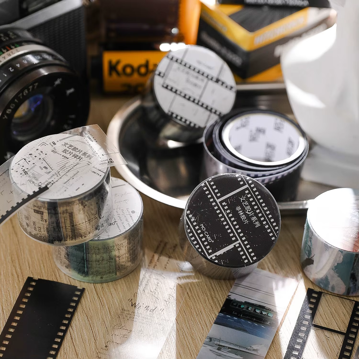 25mm * 2m Film Vintage PET bandes bricolage Scrapbooking Collage papeterie décor journal matériaux étiquettes adhésives