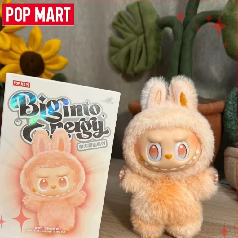 Peluche d'énergie avant Labubu 3.0 100% authentique, décoration d'intérieur douce officielle Pop Mart, expédition rapide