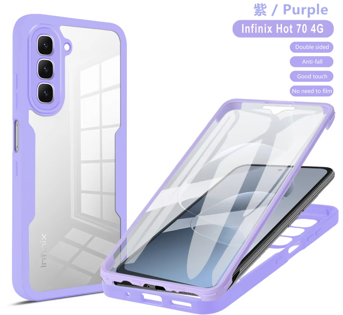 Étui pour Vivo V70 FE, coque de protection intégrale pour Vivo V70 FE, protection intégrale 360 degrés, coque double face, funda, coque, capa
