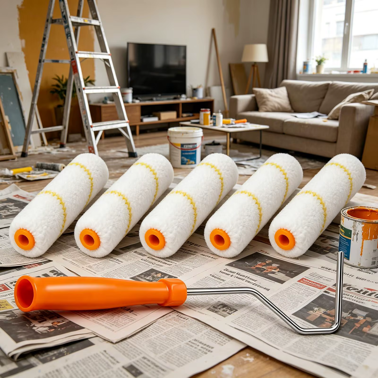 Rouleaux de peinture en éponge