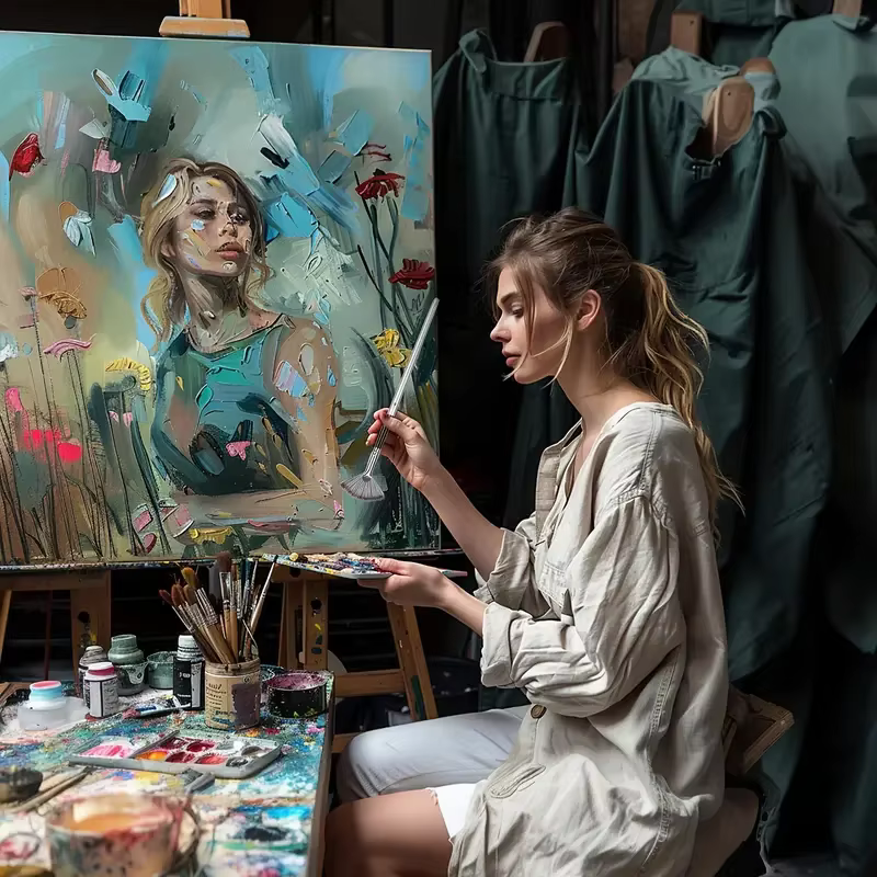 Ensemble de pinceaux professionnels pour artistes
