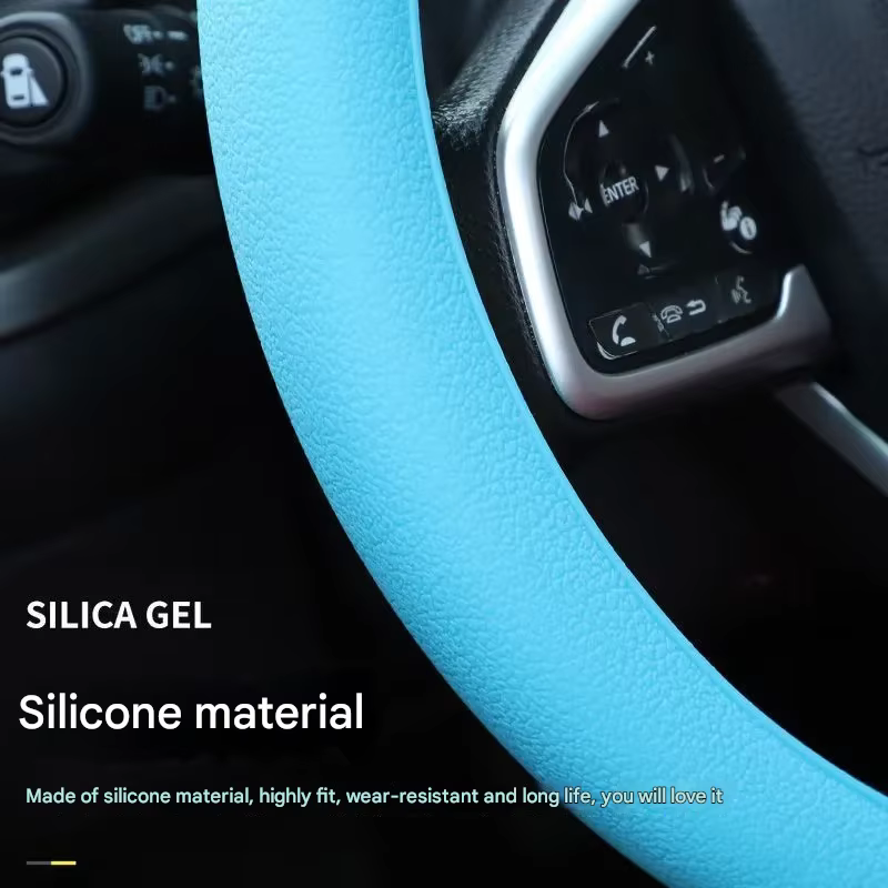 Housse de volant de direction 2025 – Nouvelle protection universelle quatre saisons en silicone avancé ultra-mince antidérapant pour voiture