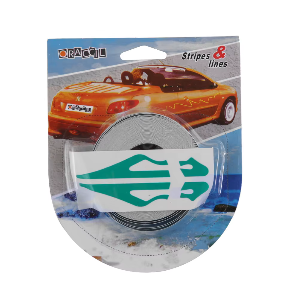 1 rouleau multicolore rayure broche