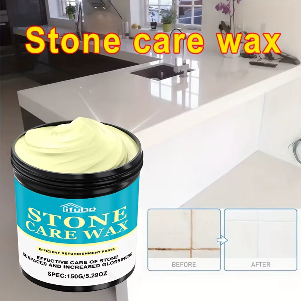 Cire à polir professionnelle pour marbre et pierre – Rehausseur de haute brillance pour les sols