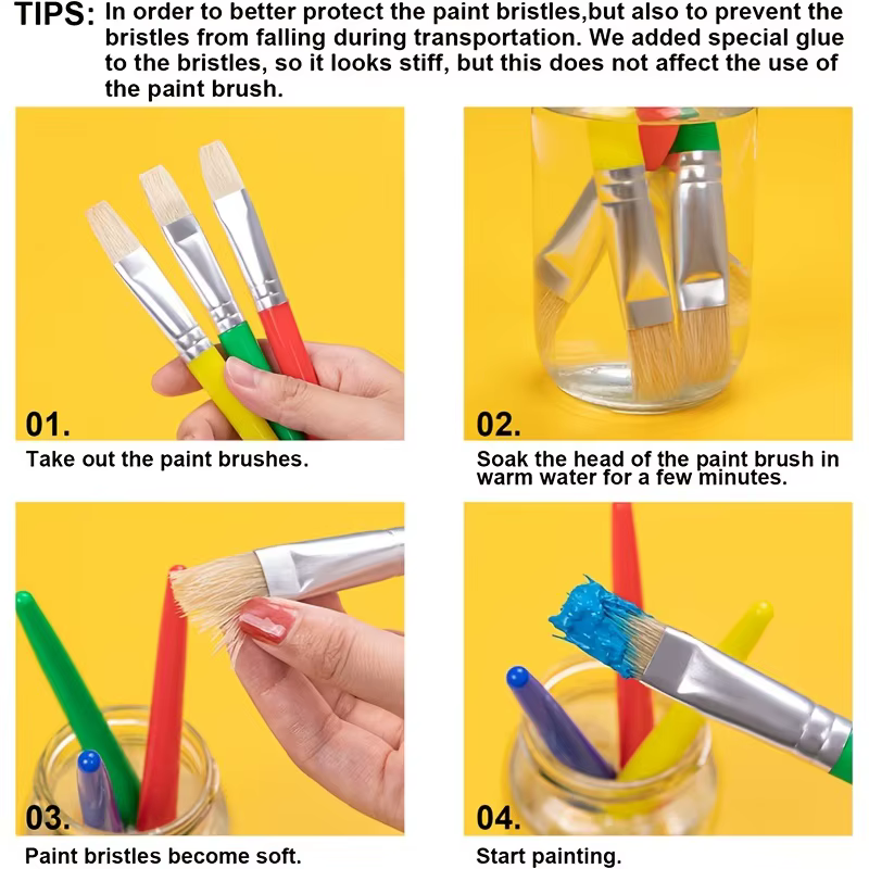 Pinceaux à peinture pour enfants