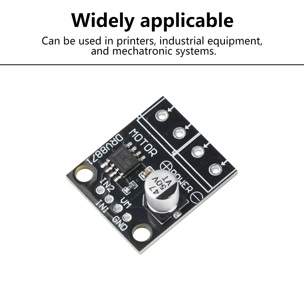 Module de commande de moteur DRV8871 6,5-45V DC à pont en H 3,6A pour moteur à balais avec contrôle PWM et protection contre les courts-circuits
