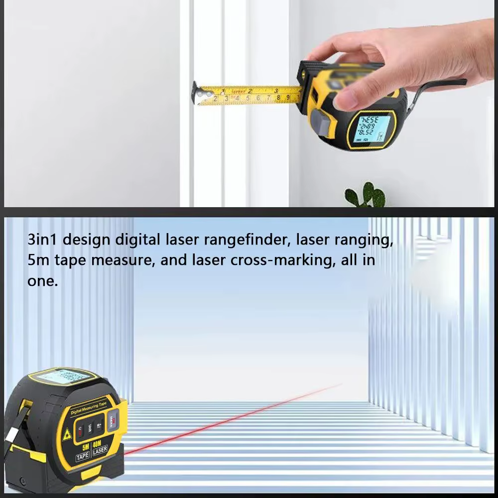 Ruban à mesurer Laser 3 en 1