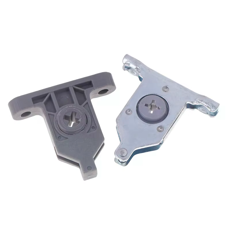 "Rénovation de meubles de cuisine : 2 supports de fixation du panneau avant à clip pour tiroir en métal et nylon"