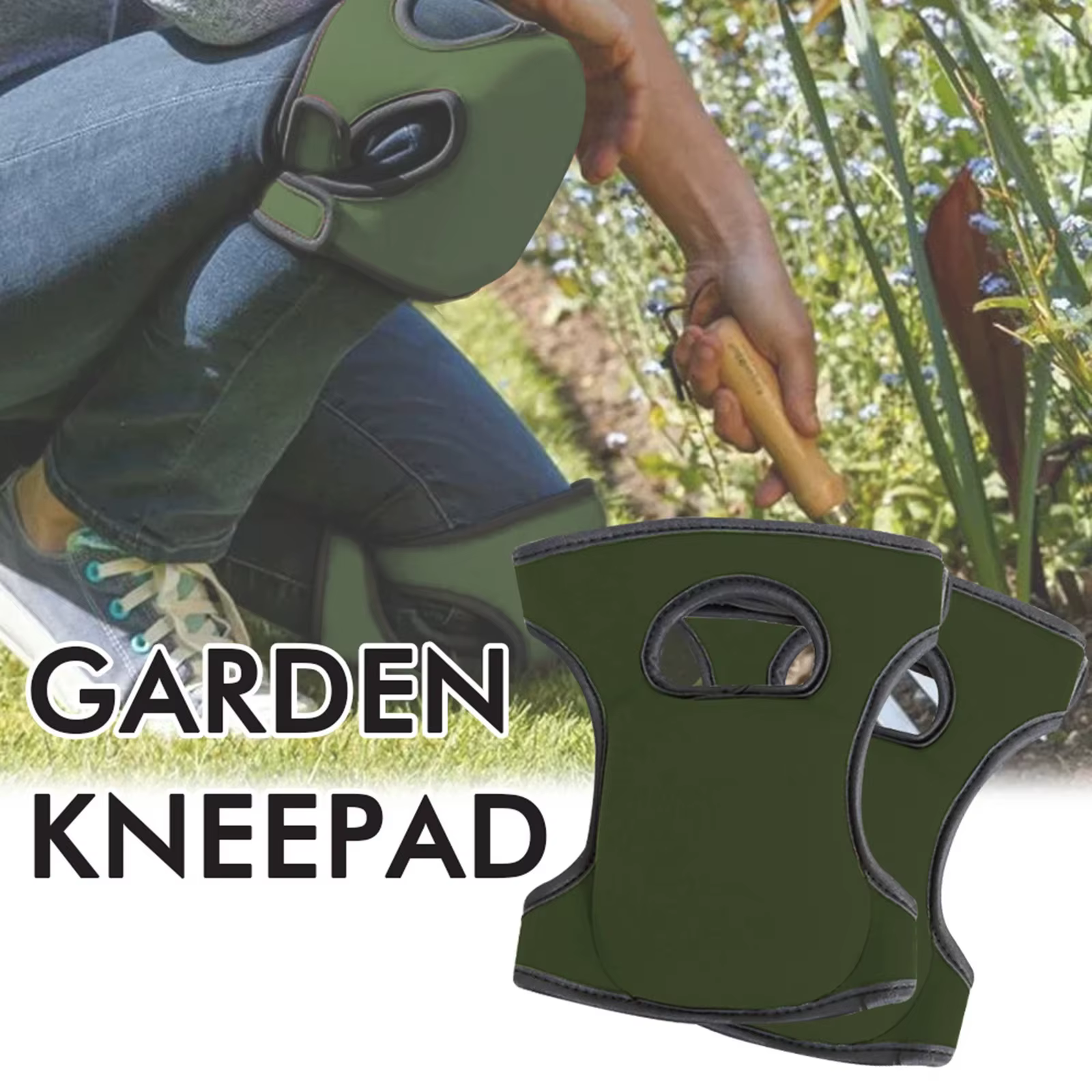 1 paire de genouillères de jardinage antidérapantes, coussin de protection, genouillères souples pour jardinier, travaux de nettoyage, nettoyage des sols