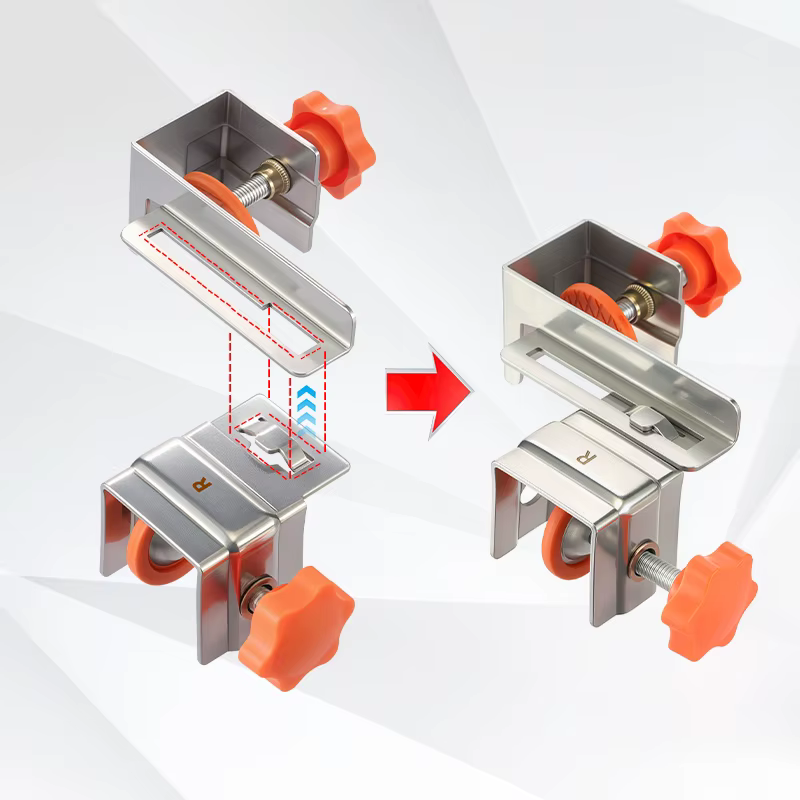 Pinces MELFront réglables pour panneaux optiques