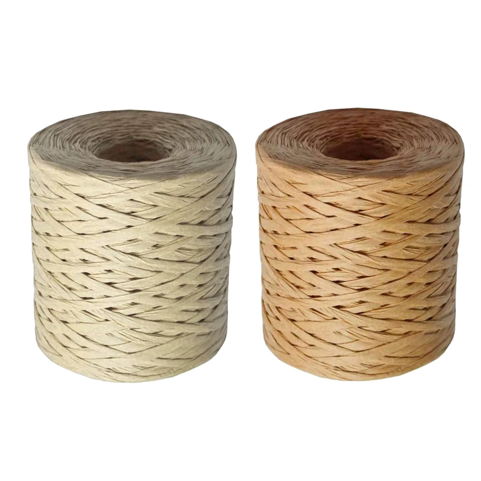 Ruban de papier raphia naturel, cordes de ficelle artisanale, coupe de ruban, 656 pieds