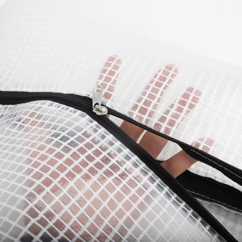 Bâche transparente personnalisée pour l'extérieur