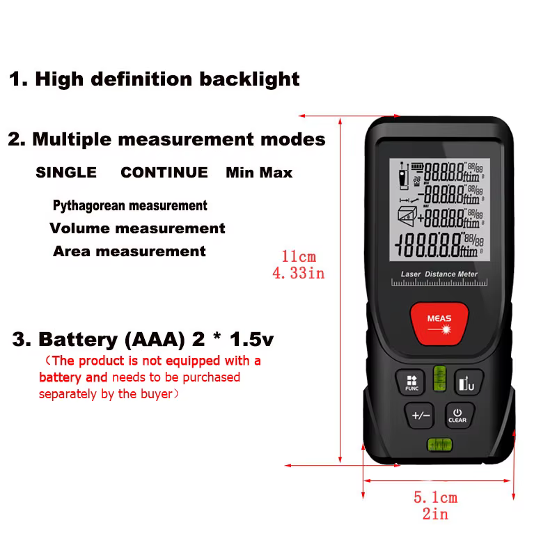 Télémètre Laser 50M/100M/120M/150M/200M