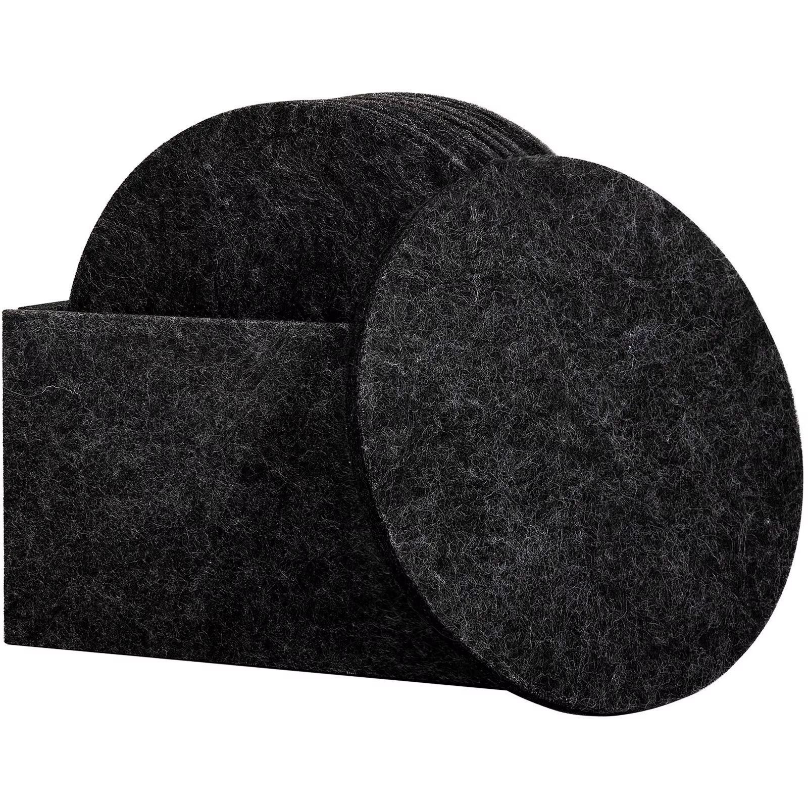 Dessous de verre rond en feutre, coussin de protection pour Table à manger, tapis de tasse résistant à la chaleur, café, thé, boisson chaude, napperon, accessoires de cuisine