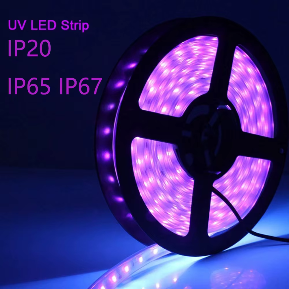 IP67 IP65 étanche UV Ultraviolet Flexible LED bande 12V 395-400nm extérieur violet scène fête DJ voiture danse bande