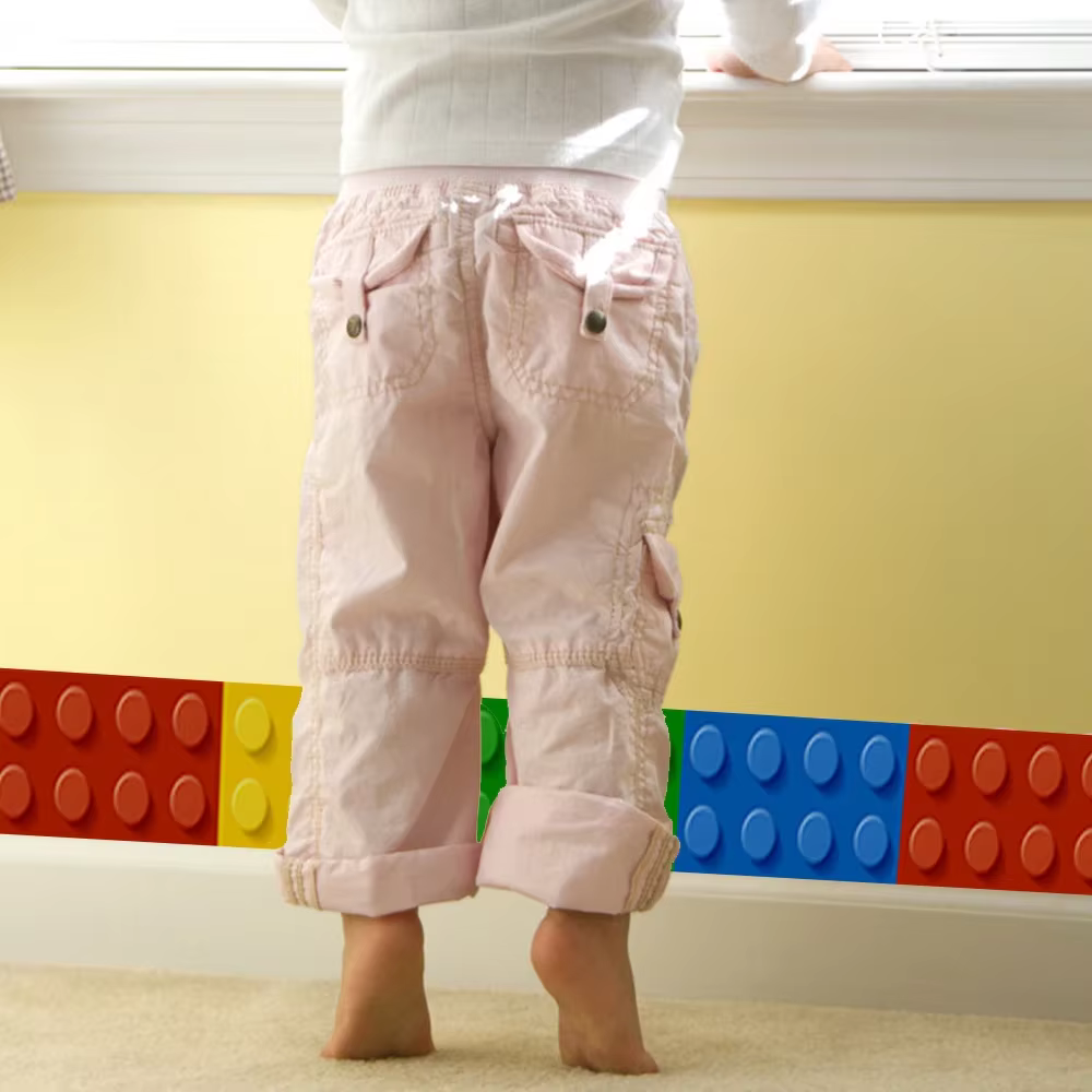 Papier peint blocs 3D pour chambre d'enfants