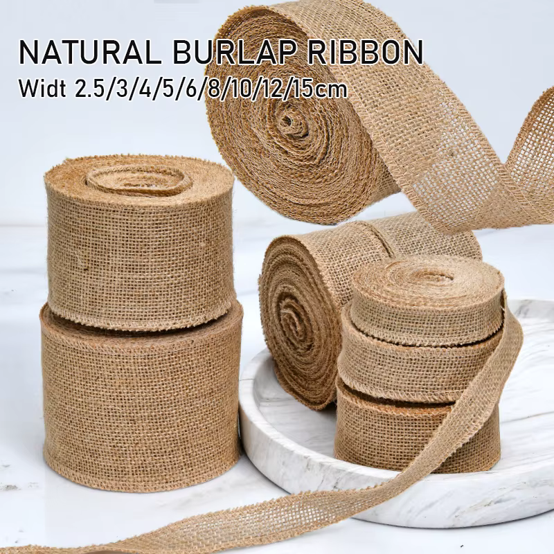 Rouleau de tissu en toile de Jute naturelle