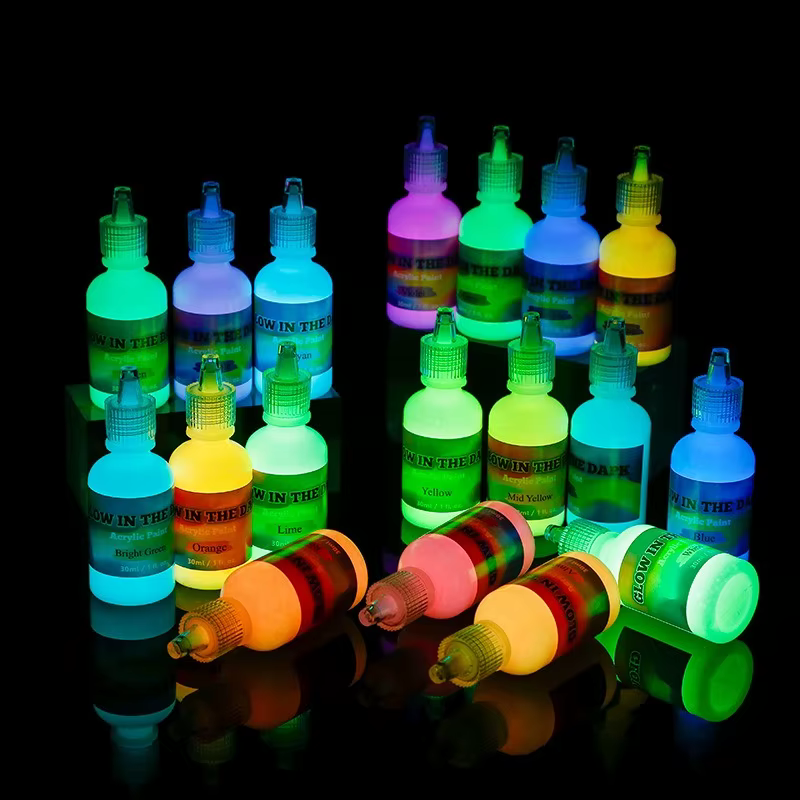 30ml 12/18 couleur ensemble de peinture lumineuse bricolage