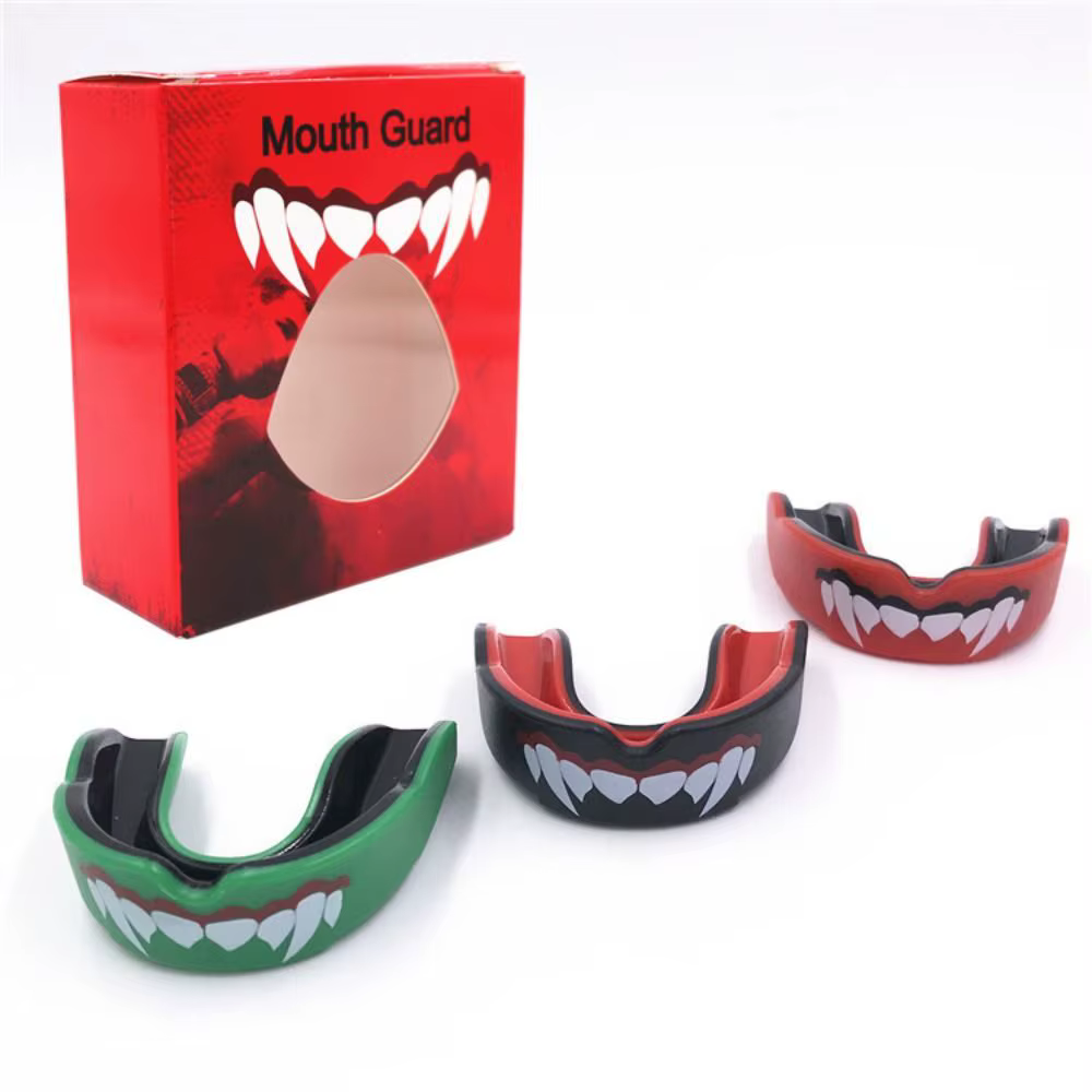 Protège-dents de boxe avec étui pour adultes, protège-dents, protège-dents, sport professionnel, MMA, Muay Thai, entraînement, protection des dents, gastronomie
