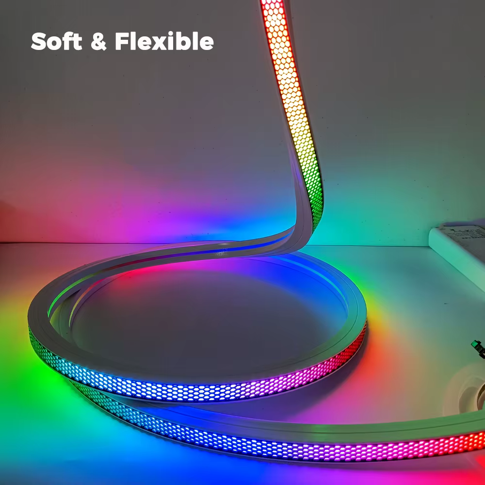 Bande lumineuse LED diffuseur Tube néon Anti-éblouissement IP67 étanche Flexible T1212 T1616 noir blanc pour 2835 5050 RGB 8mm-12mm lumière